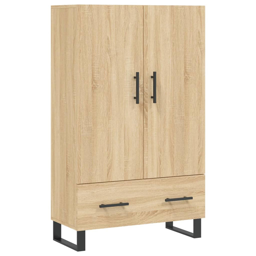 Hoge Kast 69,5X31X115 Cm Bewerkt Hout Kleurig Sonoma eiken