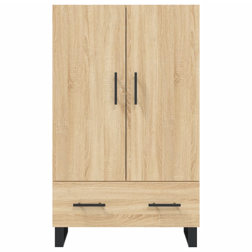 Hoge Kast 69,5X31X115 Cm Bewerkt Hout Kleurig Sonoma eiken