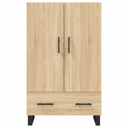 Hoge Kast 69,5X31X115 Cm Bewerkt Hout Kleurig Sonoma eiken