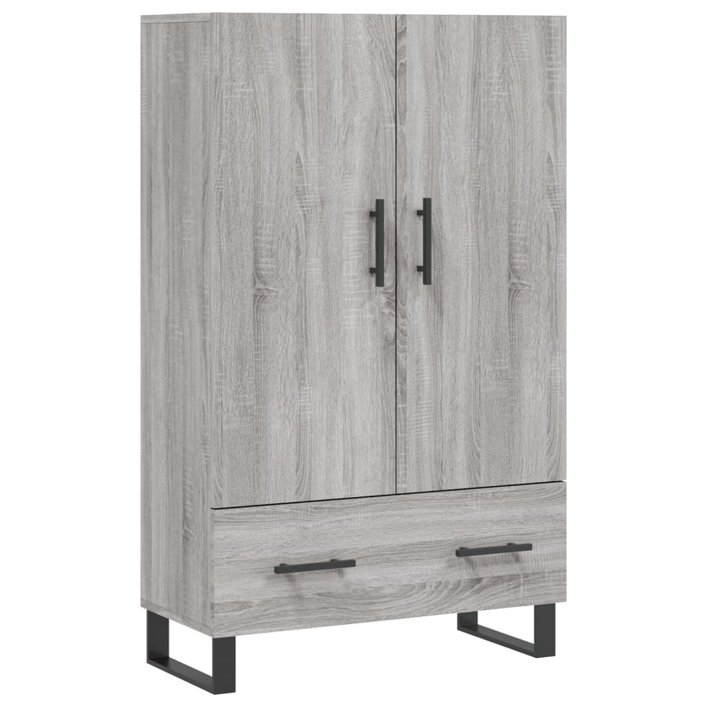 Hoge Kast 69,5X31X115 Cm Bewerkt Hout Grijs Sonoma Eikenkleurig