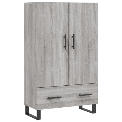 Hoge Kast 69,5X31X115 Cm Bewerkt Hout Grijs Sonoma Eikenkleurig