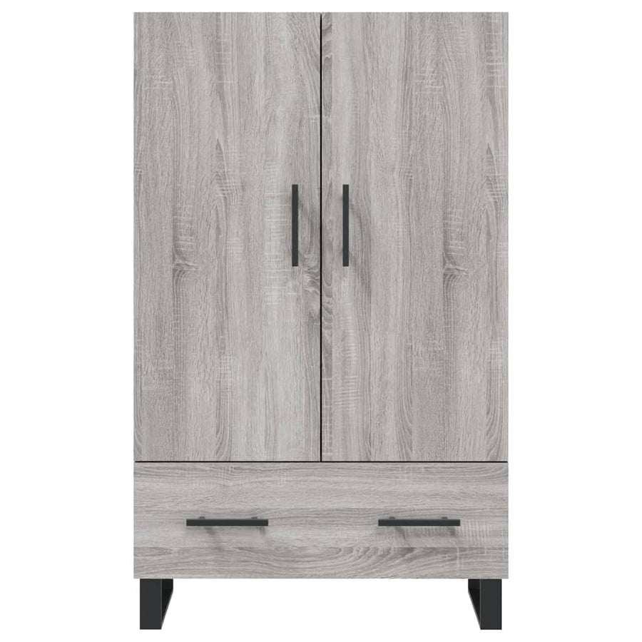 Hoge Kast 69,5X31X115 Cm Bewerkt Hout Grijs Sonoma Eikenkleurig