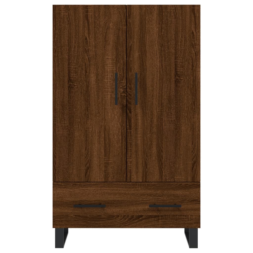 Hoge Kast 69,5X31X115 Cm Bewerkt Hout Bruin Eikenkleur