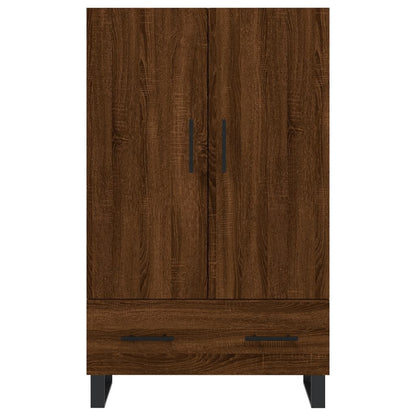 Hoge Kast 69,5X31X115 Cm Bewerkt Hout Bruin Eikenkleur