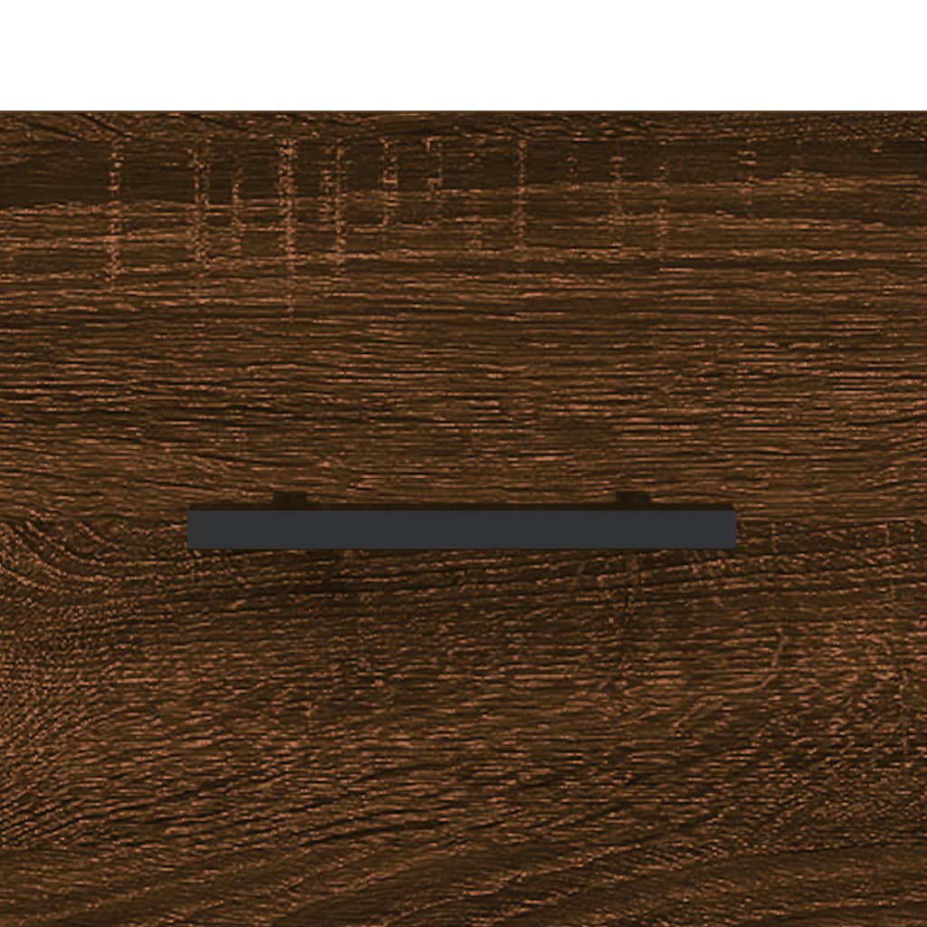 Hoge Kast 69,5X31X115 Cm Bewerkt Hout Bruin Eikenkleur