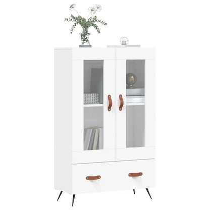Hoge Kast 69,5X31X115 Cm Bewerkt Hout Wit