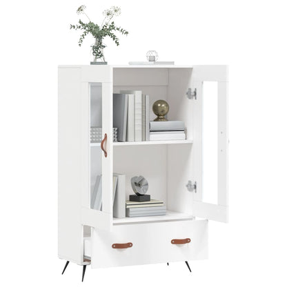 Hoge Kast 69,5X31X115 Cm Bewerkt Hout Wit
