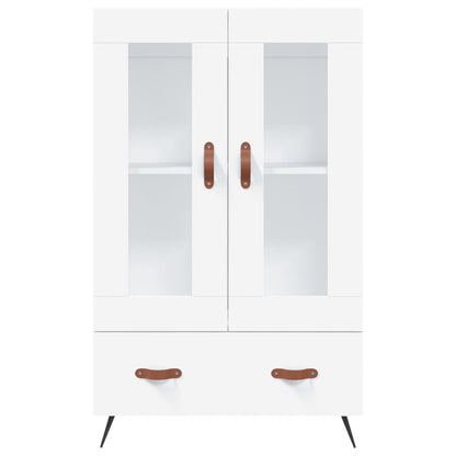 Hoge Kast 69,5X31X115 Cm Bewerkt Hout Wit