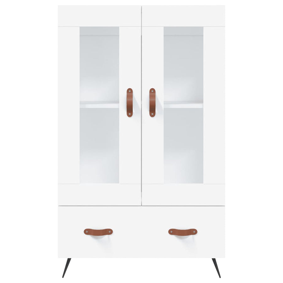 Hoge Kast 69,5X31X115 Cm Bewerkt Hout Wit