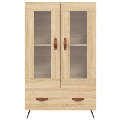 Hoge Kast 69,5X31X115 Cm Bewerkt Hout Kleurig Sonoma eiken