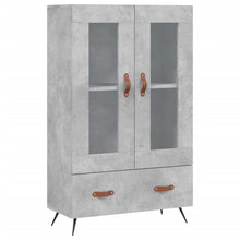 Hoge Kast 69,5X31X115 Cm Bewerkt Hout Betongrijs