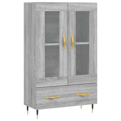 Hoge Kast 69,5X31X115 Cm Bewerkt Hout Grijs Sonoma Eikenkleurig