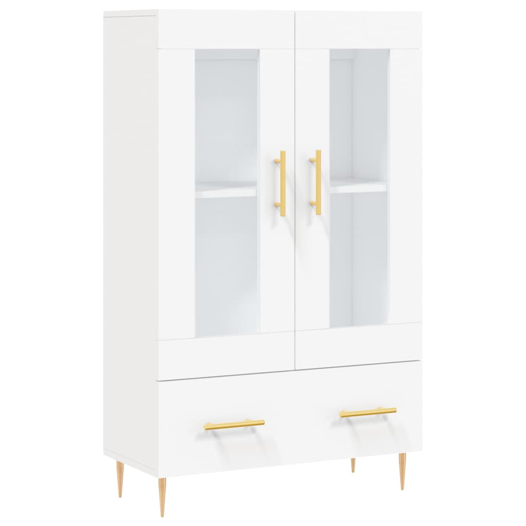 Hoge Kast 69,5X31X115 Cm Bewerkt Hout Wit