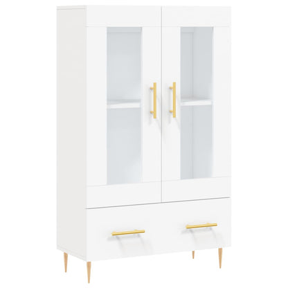 Hoge Kast 69,5X31X115 Cm Bewerkt Hout Wit