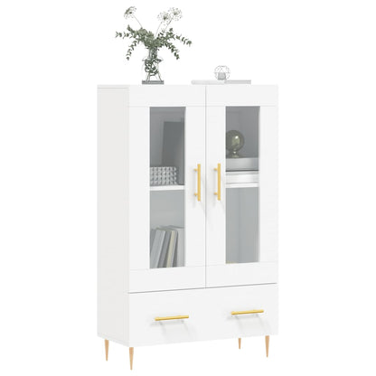 Hoge Kast 69,5X31X115 Cm Bewerkt Hout Wit