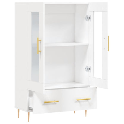 Hoge Kast 69,5X31X115 Cm Bewerkt Hout Wit