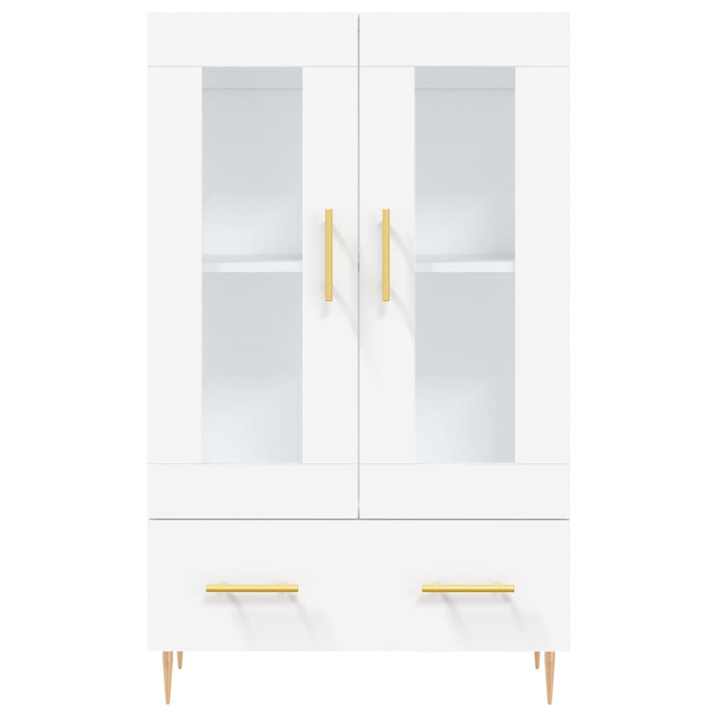 Hoge Kast 69,5X31X115 Cm Bewerkt Hout Wit