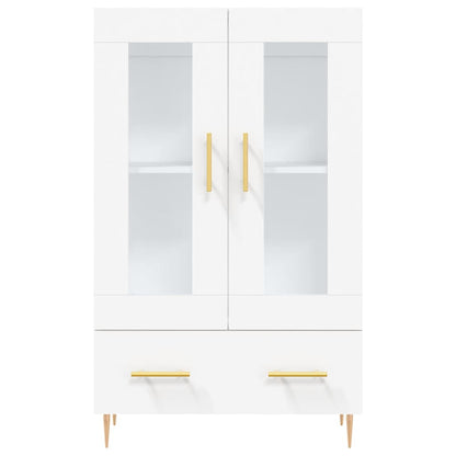 Hoge Kast 69,5X31X115 Cm Bewerkt Hout Wit