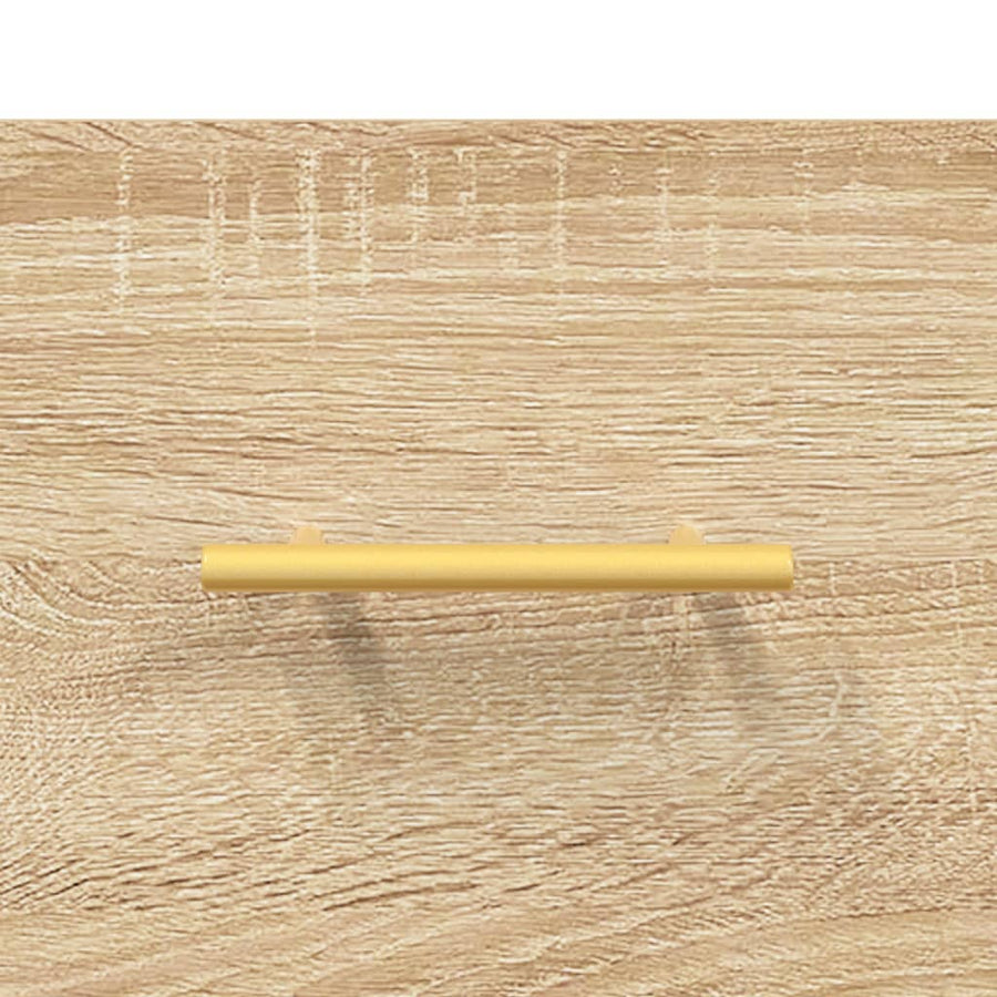 Hoge Kast 69,5X31X115 Cm Bewerkt Hout Kleurig Sonoma eiken