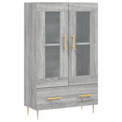Hoge Kast 69,5X31X115 Cm Bewerkt Hout Grijs Sonoma Eikenkleurig