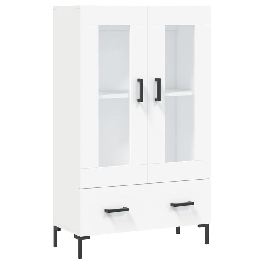 Hoge Kast 69,5X31X115 Cm Bewerkt Hout Wit