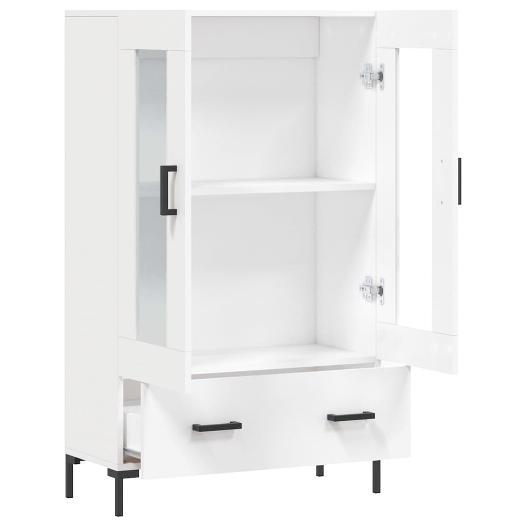 Hoge Kast 69,5X31X115 Cm Bewerkt Hout Wit