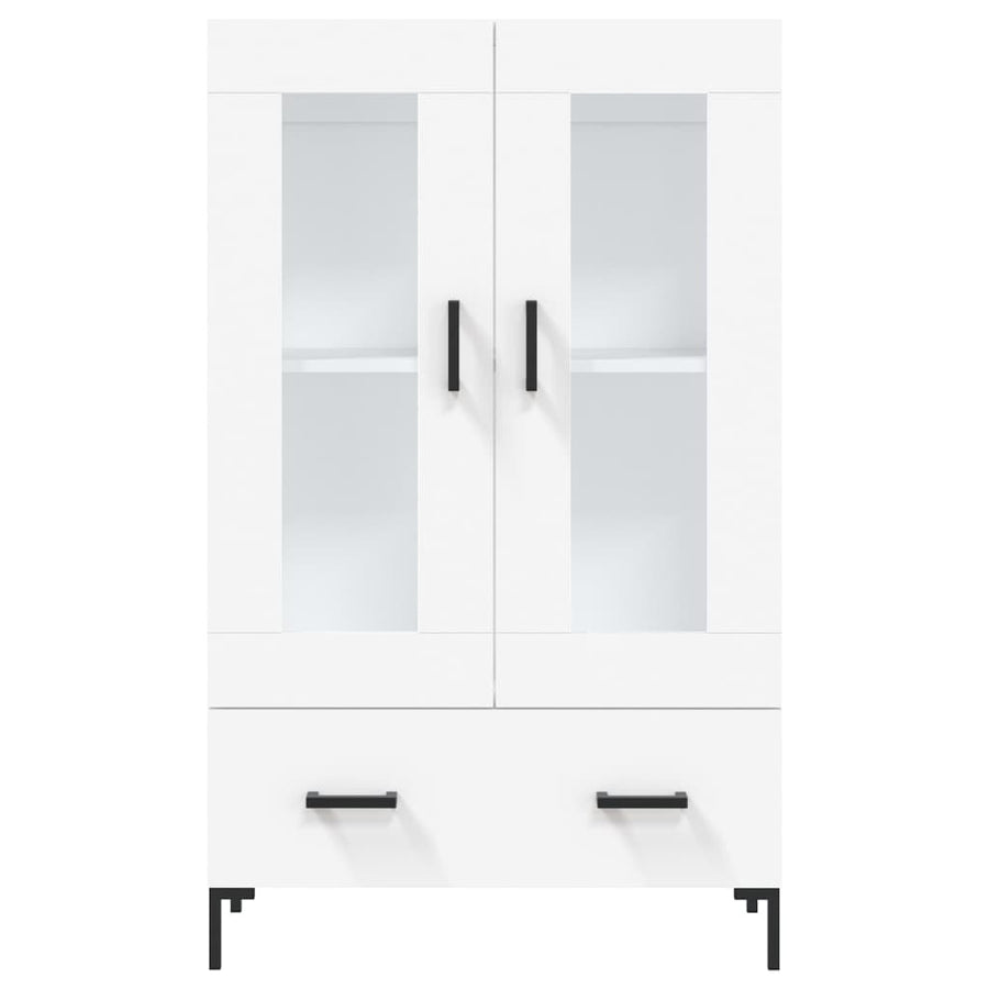 Hoge Kast 69,5X31X115 Cm Bewerkt Hout Wit