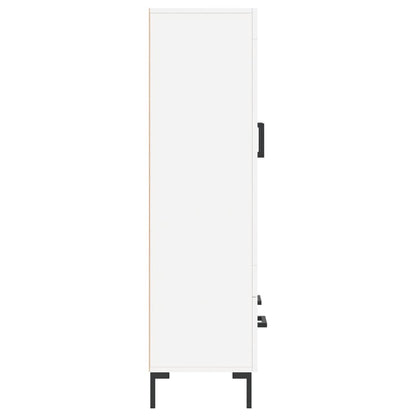 Hoge Kast 69,5X31X115 Cm Bewerkt Hout Wit