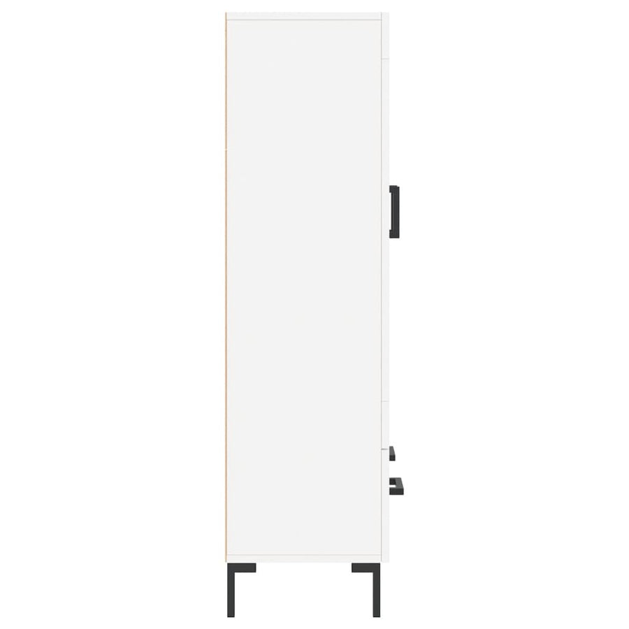 Hoge Kast 69,5X31X115 Cm Bewerkt Hout Wit