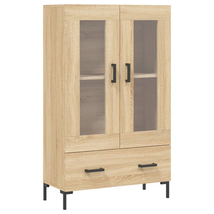 Hoge Kast 69,5X31X115 Cm Bewerkt Hout Kleurig Sonoma eiken