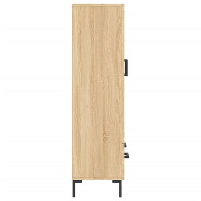 Hoge Kast 69,5X31X115 Cm Bewerkt Hout Kleurig Sonoma eiken