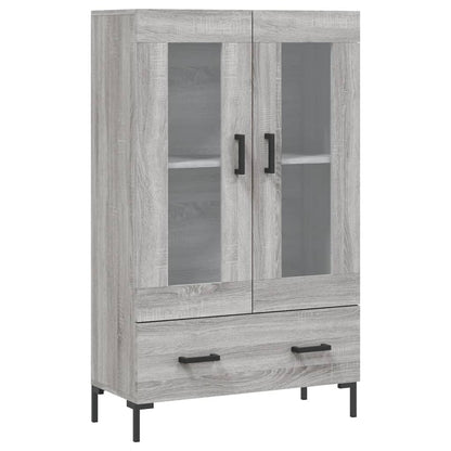 Hoge Kast 69,5X31X115 Cm Bewerkt Hout Grijs Sonoma Eikenkleurig