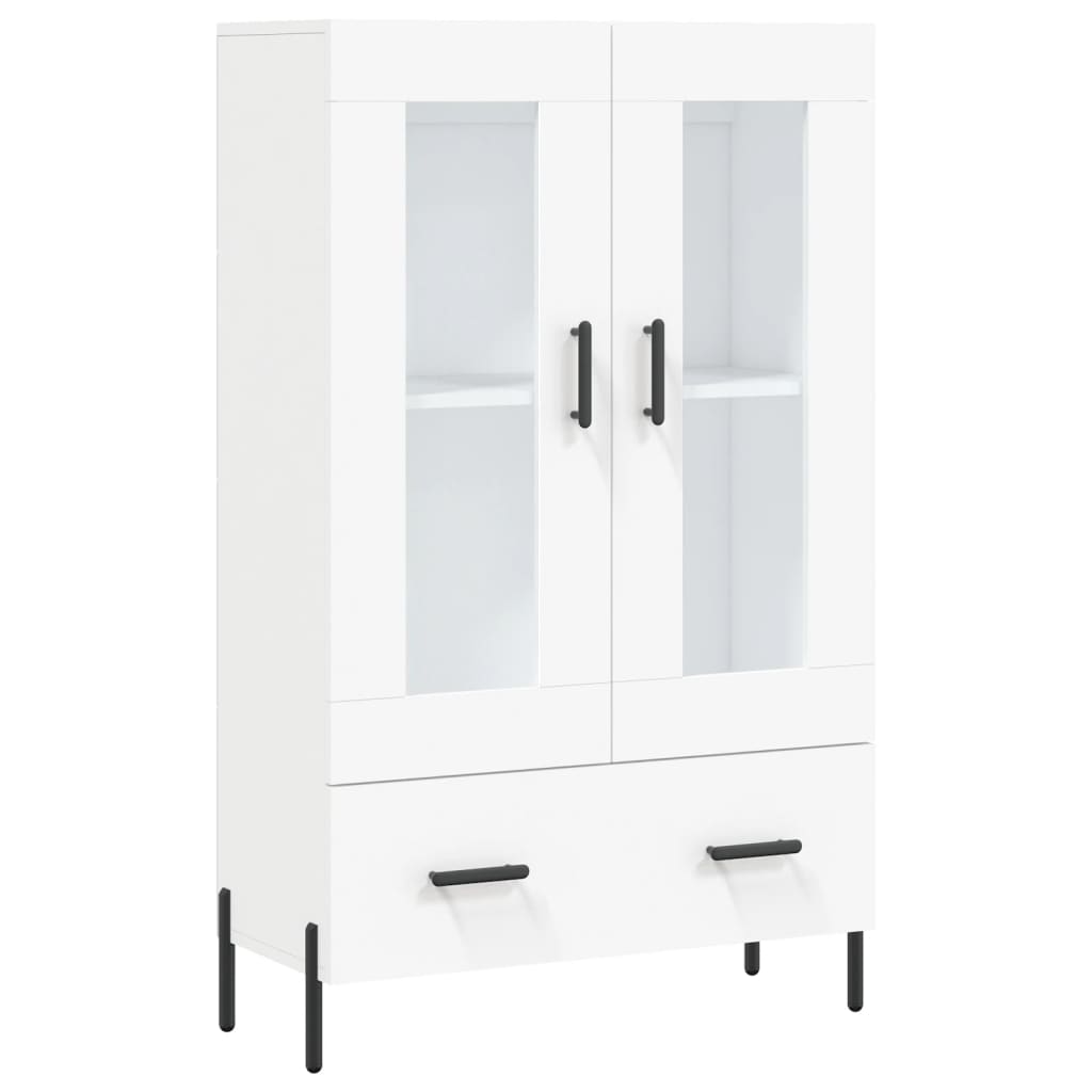 Hoge Kast 69,5X31X115 Cm Bewerkt Hout Wit