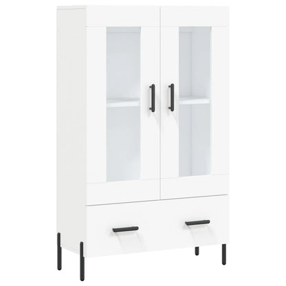 Hoge Kast 69,5X31X115 Cm Bewerkt Hout Wit