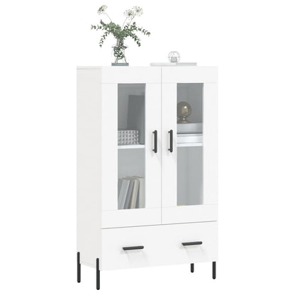 Hoge Kast 69,5X31X115 Cm Bewerkt Hout Wit