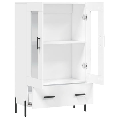 Hoge Kast 69,5X31X115 Cm Bewerkt Hout Wit