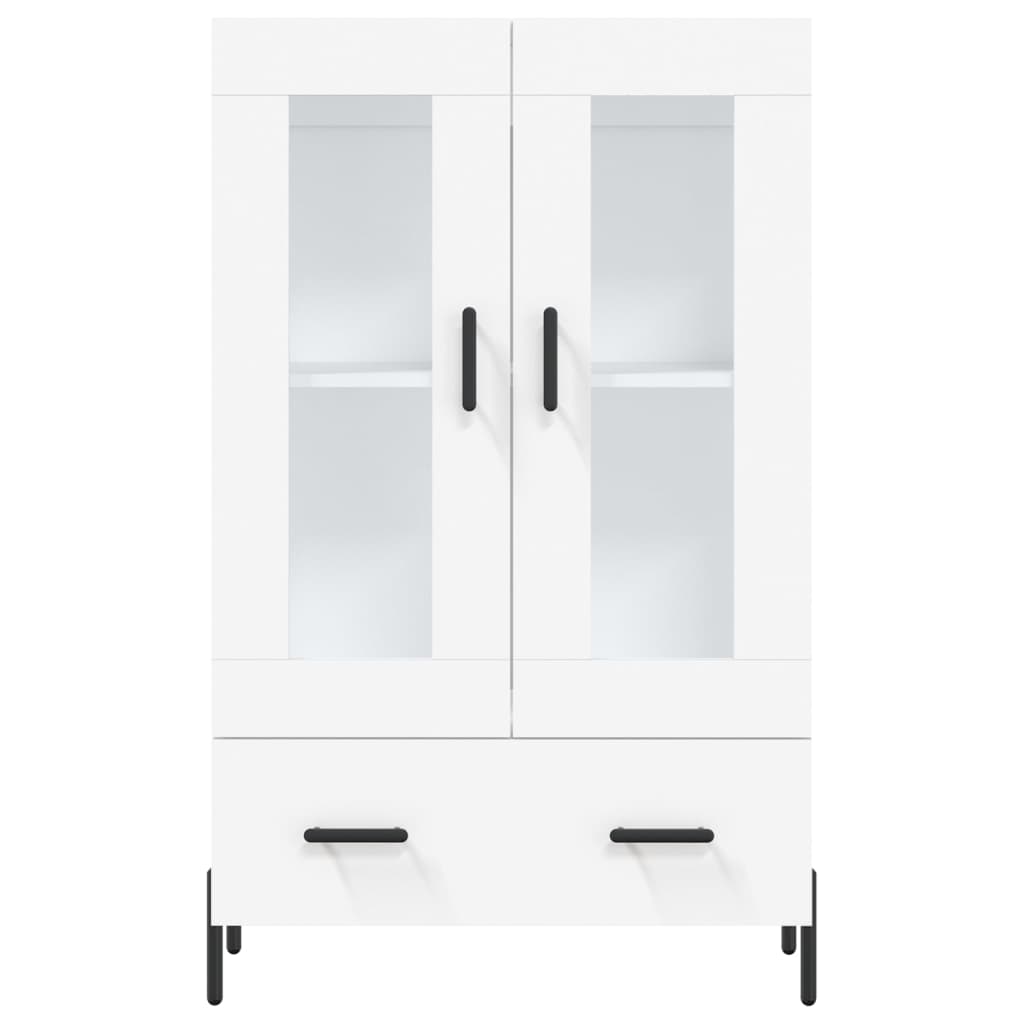 Hoge Kast 69,5X31X115 Cm Bewerkt Hout Wit