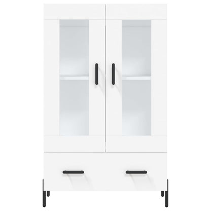 Hoge Kast 69,5X31X115 Cm Bewerkt Hout Wit