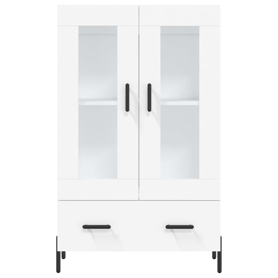 Hoge Kast 69,5X31X115 Cm Bewerkt Hout Wit