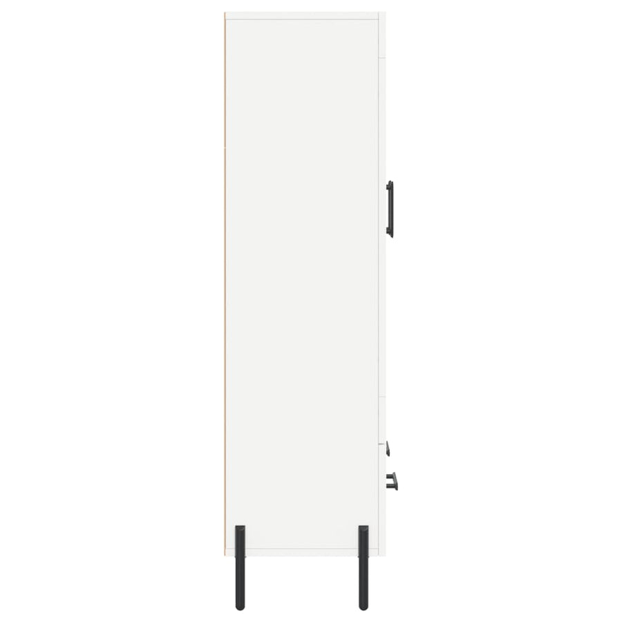 Hoge Kast 69,5X31X115 Cm Bewerkt Hout Wit