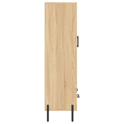 Hoge Kast 69,5X31X115 Cm Bewerkt Hout Kleurig Sonoma eiken