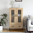 Hoge kast 69,5x31x115 cm bewerkt hout sonoma eiken