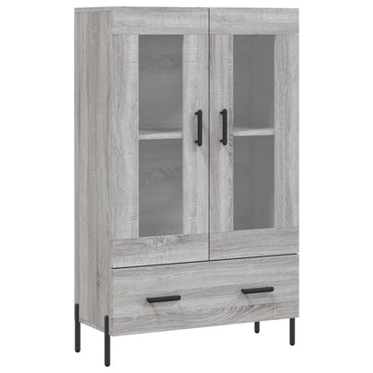 Hoge Kast 69,5X31X115 Cm Bewerkt Hout Grijs Sonoma Eikenkleurig