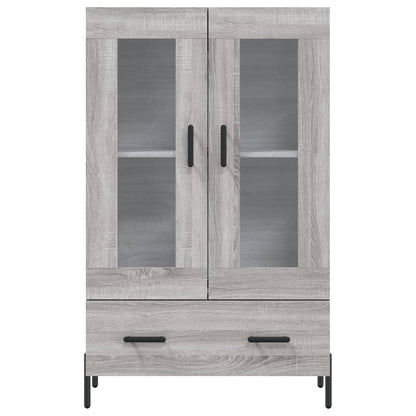 Hoge Kast 69,5X31X115 Cm Bewerkt Hout Grijs Sonoma Eikenkleurig