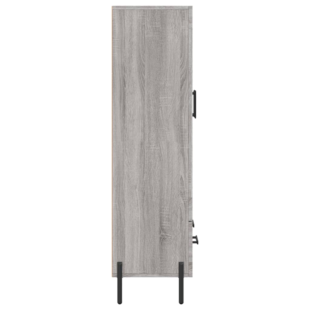 Hoge Kast 69,5X31X115 Cm Bewerkt Hout Grijs Sonoma Eikenkleurig