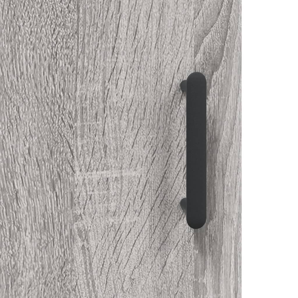 Hoge Kast 69,5X31X115 Cm Bewerkt Hout Grijs Sonoma Eikenkleurig