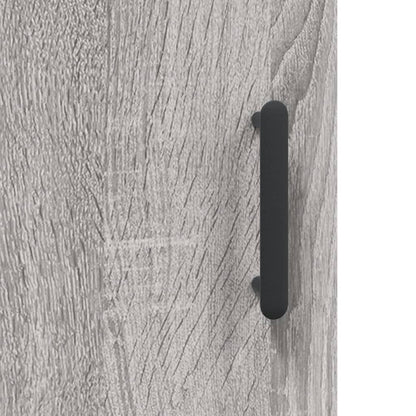 Hoge Kast 69,5X31X115 Cm Bewerkt Hout Grijs Sonoma Eikenkleurig