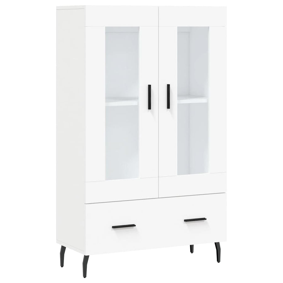 Hoge Kast 69,5X31X115 Cm Bewerkt Hout Wit