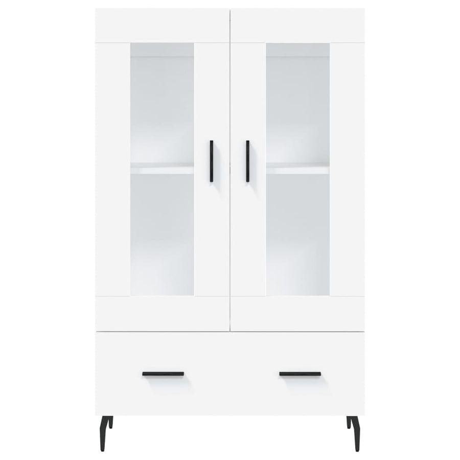 Hoge Kast 69,5X31X115 Cm Bewerkt Hout Wit