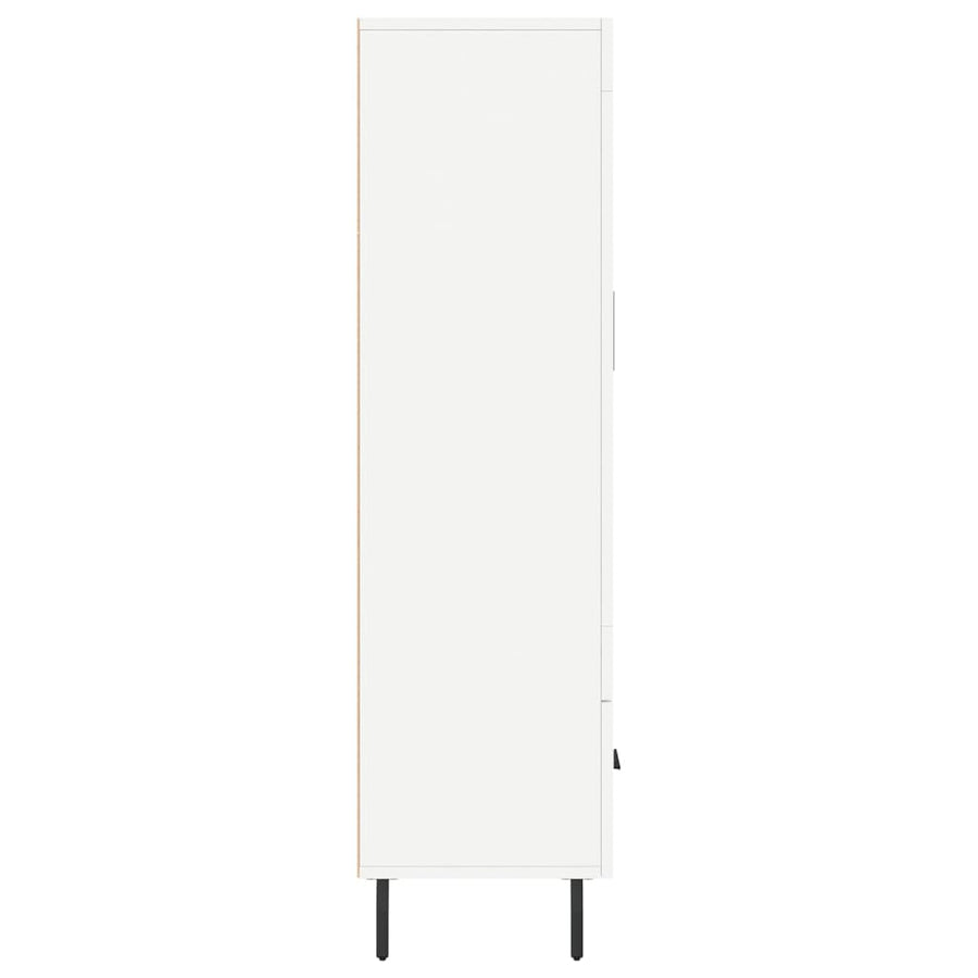 Hoge Kast 69,5X31X115 Cm Bewerkt Hout Wit